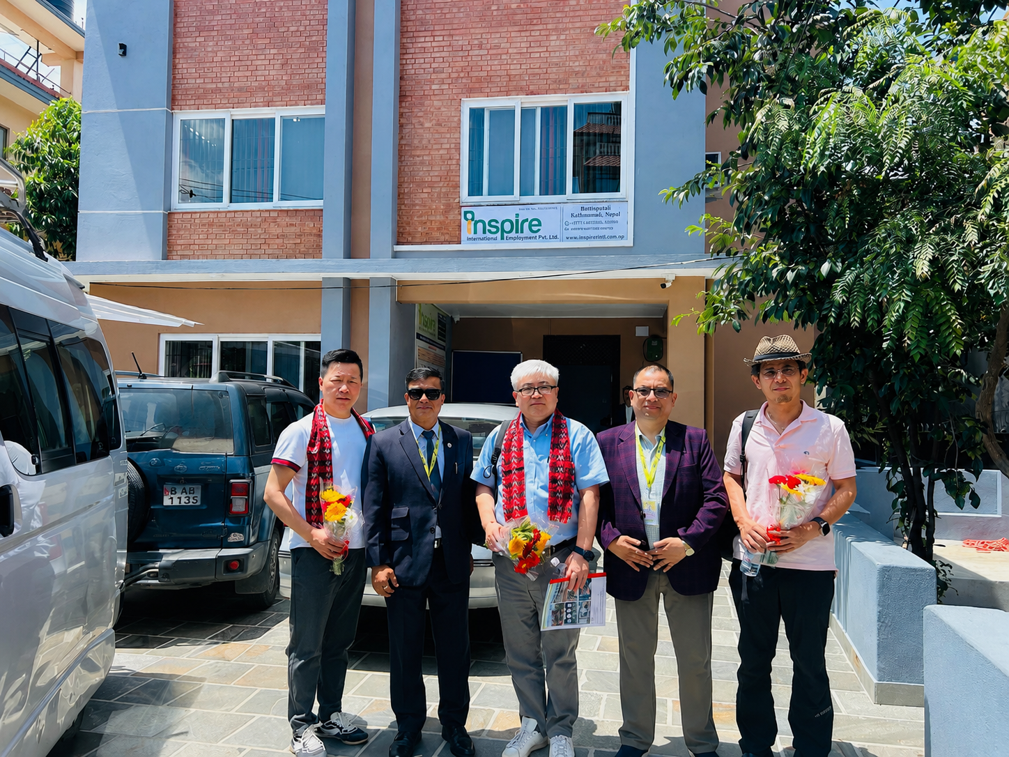 Inspire team with Japanese partners